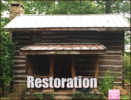 Historic Log Cabin Restoration  Hildebran, North Carolina